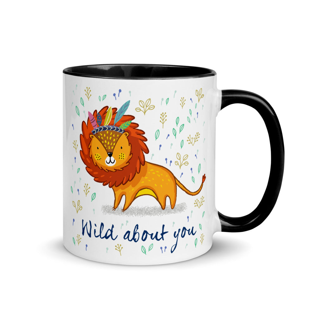 Color Inside 11oz Ceramic Mug - Wild About You