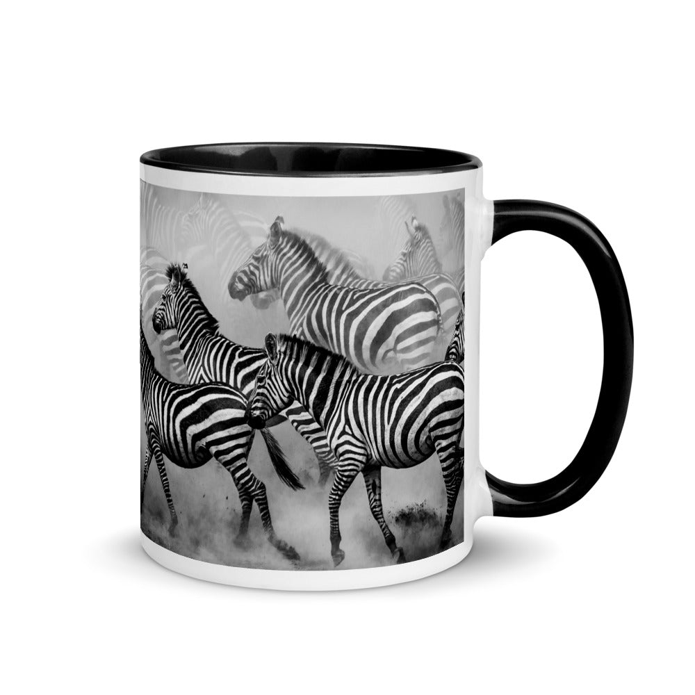 Color Inside 11oz Ceramic Mug - Zebra Dust
