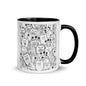 Color Inside 11oz Ceramic Mug - Funny Monsters