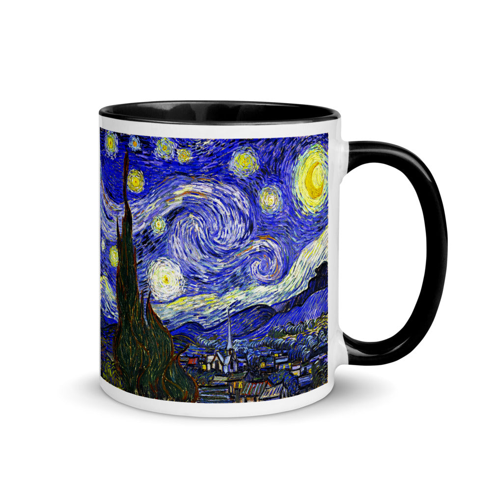 Color Inside 11oz Ceramic Mug - van Gogh: The Starry Night