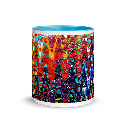 Color In 11oz Ceramic Mug - Abstract Ziggy Cones