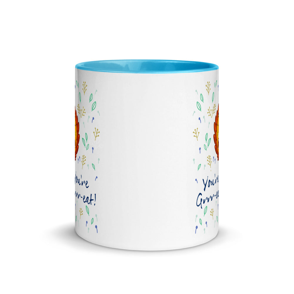 Color Inside 11oz Ceramic Mug - You're Grrr-eat!