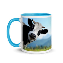 Load image into Gallery viewer, Color In 11oz Ceramic Mug - Cow &amp; Super Dog
