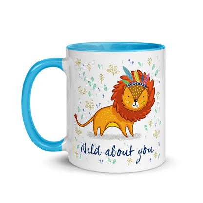 Color Inside 11oz Ceramic Mug - Wild About You