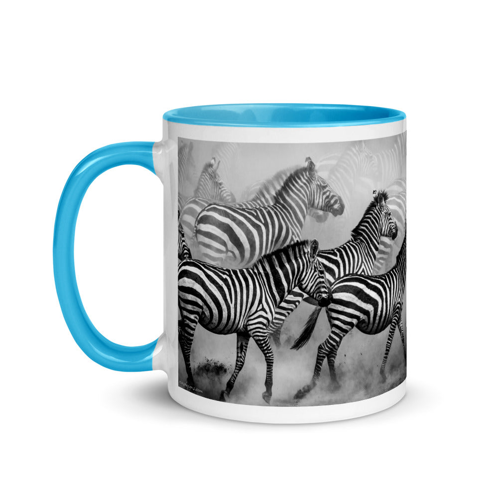 Color Inside 11oz Ceramic Mug - Zebra Dust