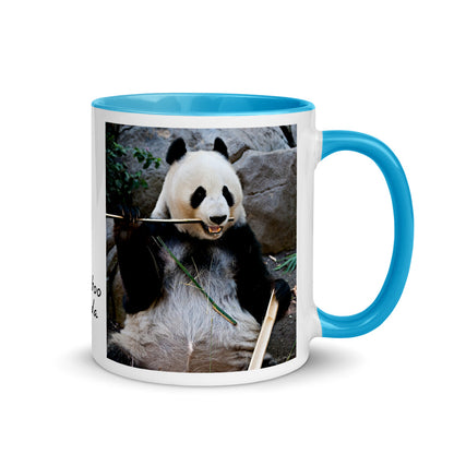Color Inside 11oz Ceramic Mug - Bamboo Panda