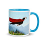 Color In 11oz Ceramic Mug - Cow & Super Dog