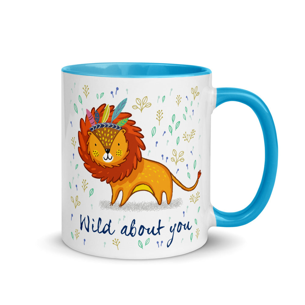 Color Inside 11oz Ceramic Mug - Wild About You