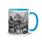 Color Inside 11oz Ceramic Mug - Zebra Dust