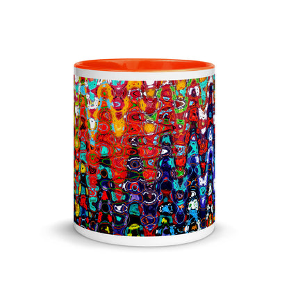 Color In 11oz Ceramic Mug - Abstract Ziggy Cones