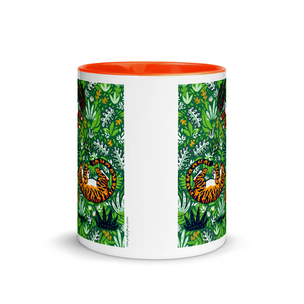 Color In 11oz Ceramic Mug - Very Silly Tigers
