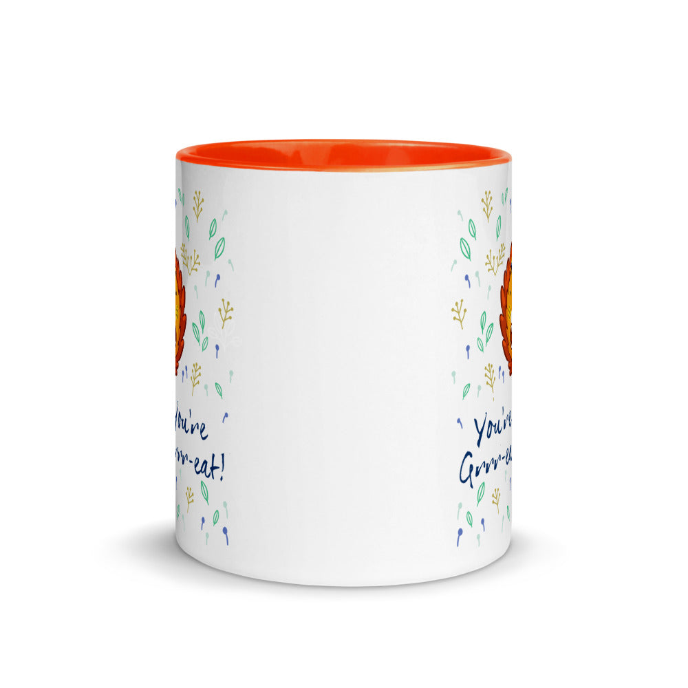 Color Inside 11oz Ceramic Mug - You're Grrr-eat!