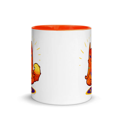 Color Inside 11oz Ceramic Mug - Enlightened Hygge Fox
