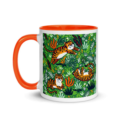 Color In 11oz Ceramic Mug - Very Silly Tigers
