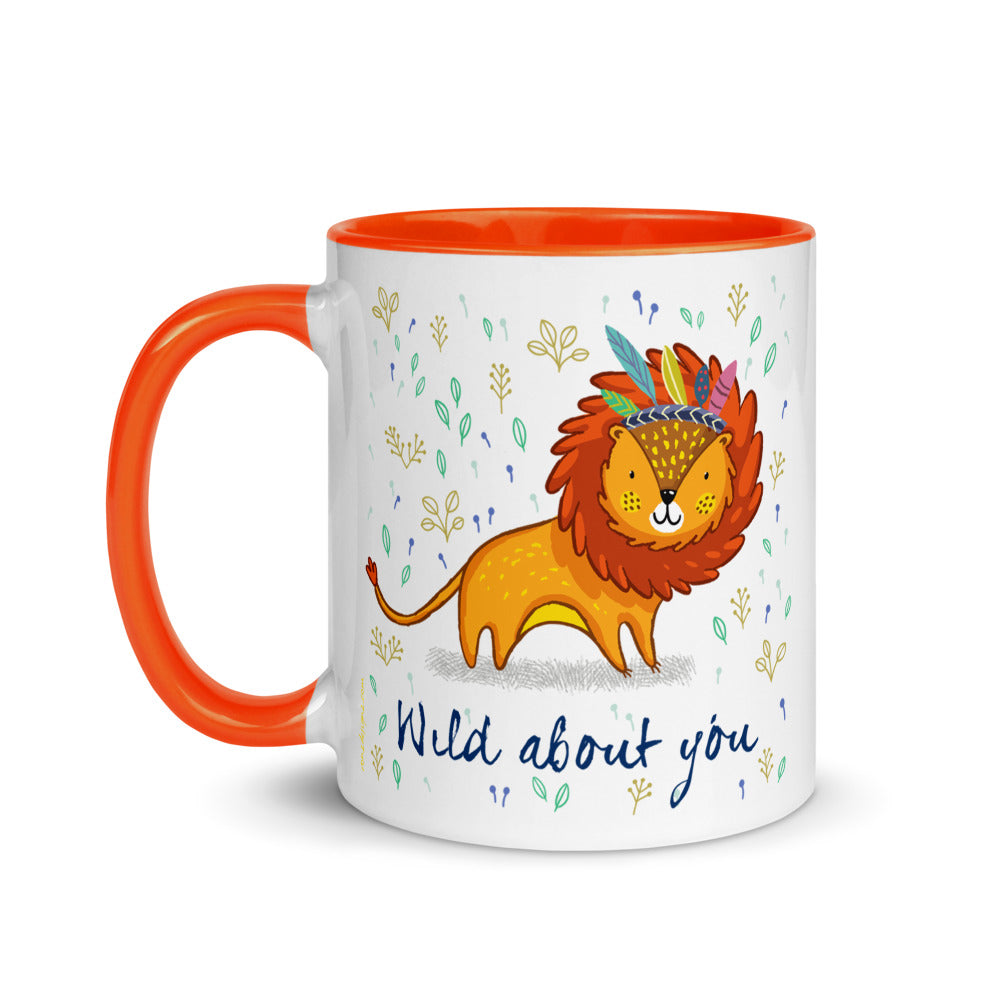 Color Inside 11oz Ceramic Mug - Wild About You