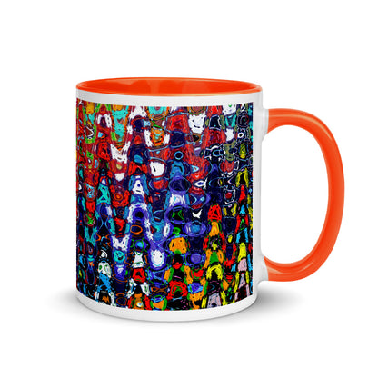 Color In 11oz Ceramic Mug - Abstract Ziggy Cones