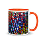 Color In 11oz Ceramic Mug - Abstract Ziggy Cones