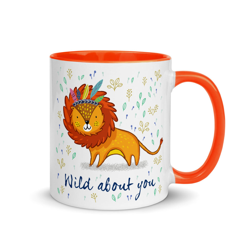 Color Inside 11oz Ceramic Mug - Wild About You