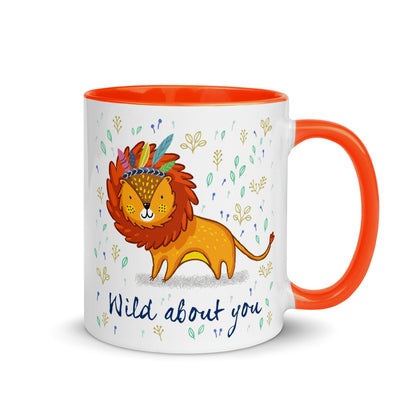 Color Inside 11oz Ceramic Mug - Wild About You