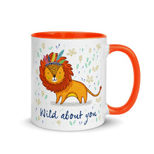 Load image into Gallery viewer, Color Inside 11oz Ceramic Mug - Wild About You
