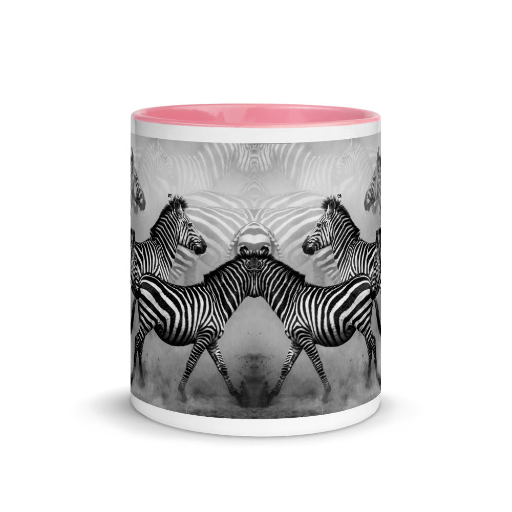 Color Inside 11oz Ceramic Mug - Zebra Dust