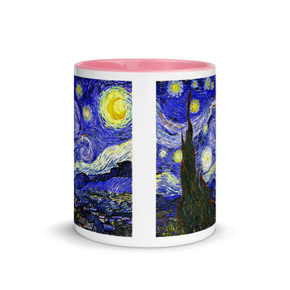 Color Inside 11oz Ceramic Mug - van Gogh: The Starry Night