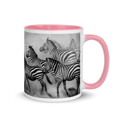 Color Inside 11oz Ceramic Mug - Zebra Dust