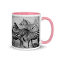 Color Inside 11oz Ceramic Mug - Zebra Dust