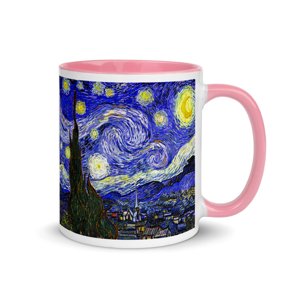 Color Inside 11oz Ceramic Mug - van Gogh: The Starry Night