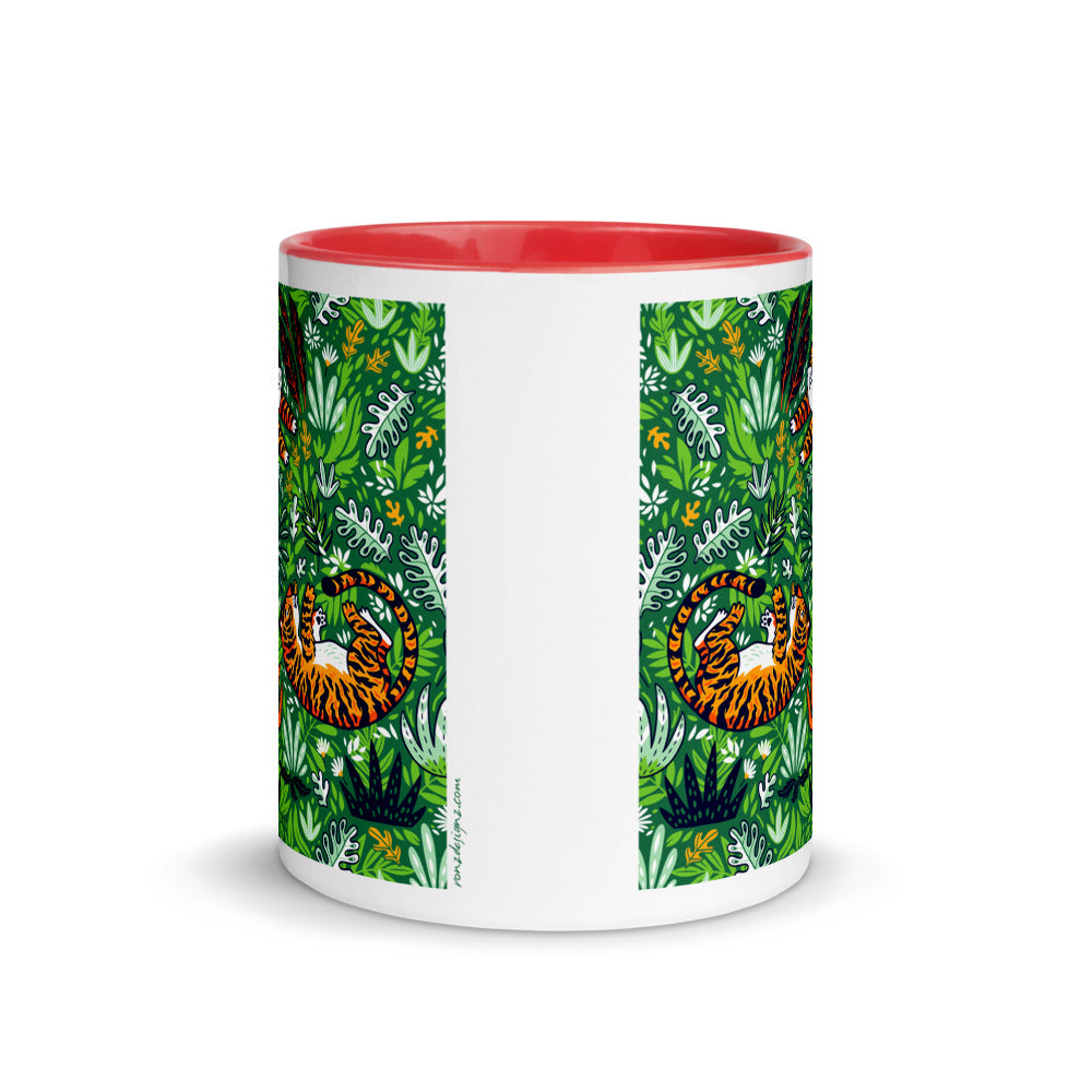 Color In 11oz Ceramic Mug - Very Silly Tigers