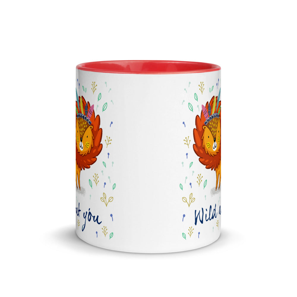 Color Inside 11oz Ceramic Mug - Wild About You