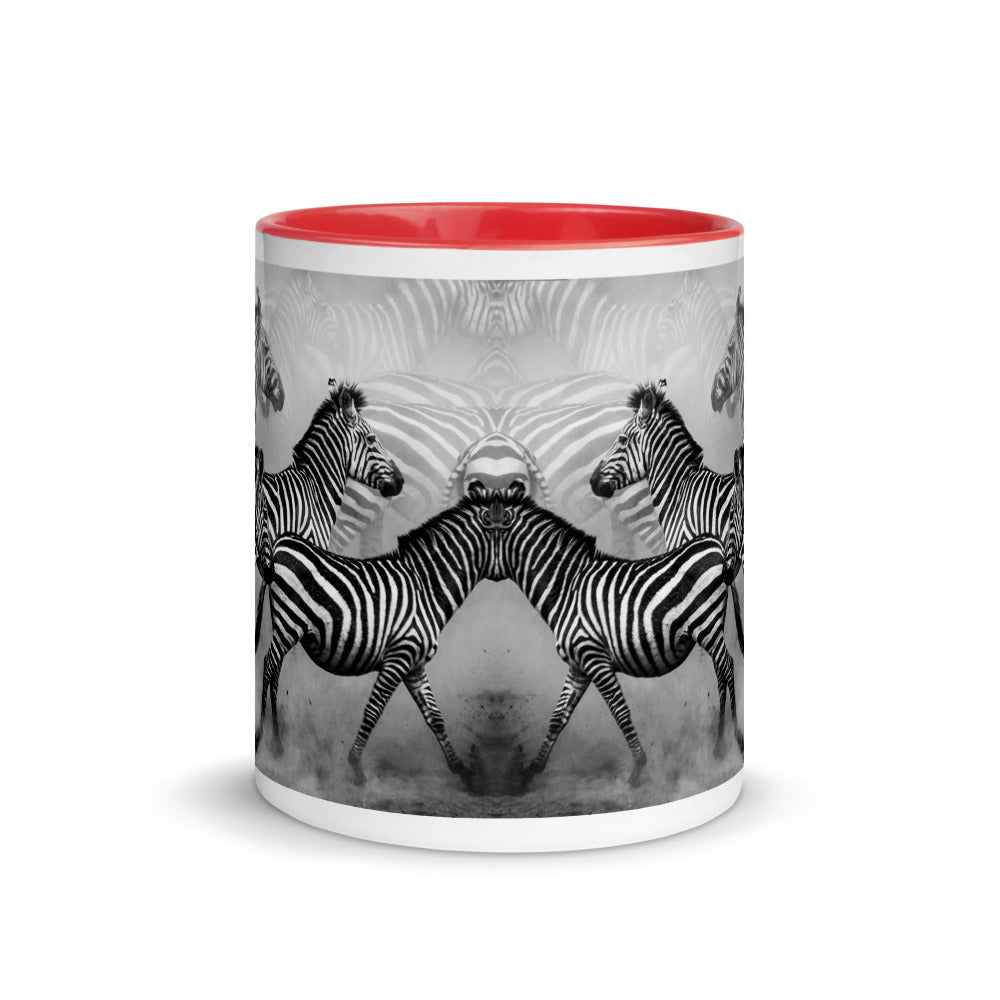 Color Inside 11oz Ceramic Mug - Zebra Dust