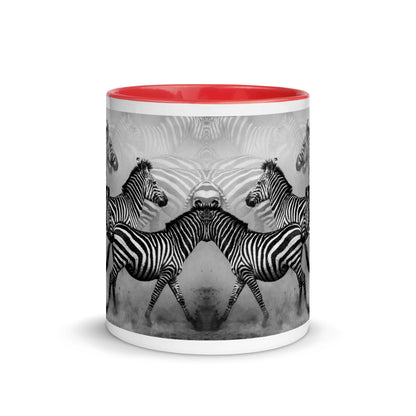 Color Inside 11oz Ceramic Mug - Zebra Dust