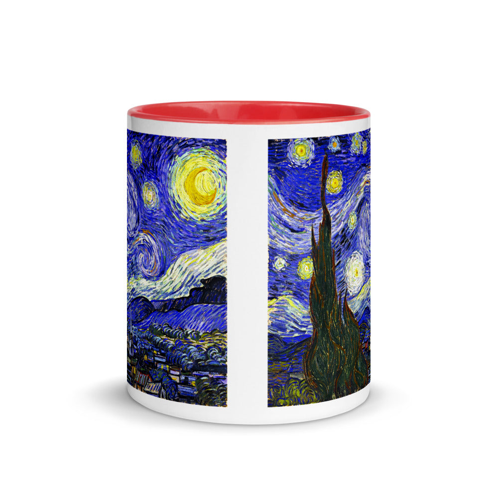 Color Inside 11oz Ceramic Mug - van Gogh: The Starry Night