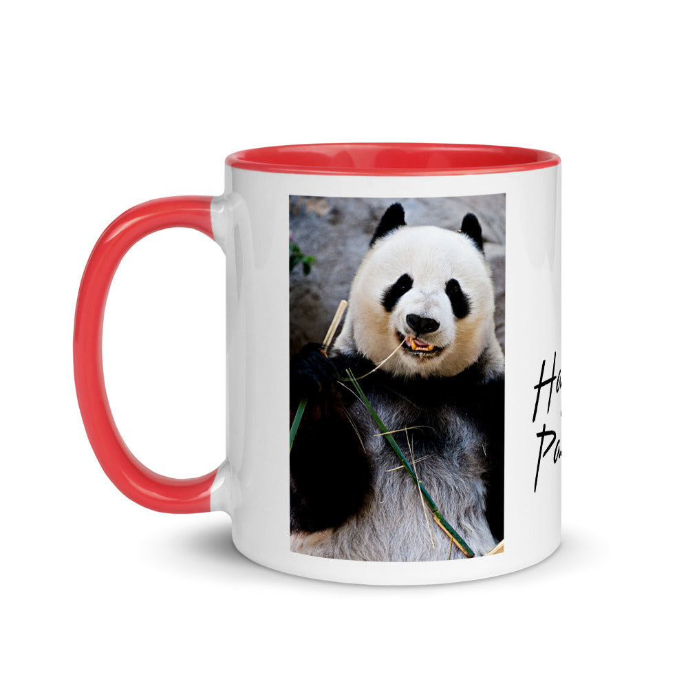 Color Inside 11oz Ceramic Mug - Happy Panda