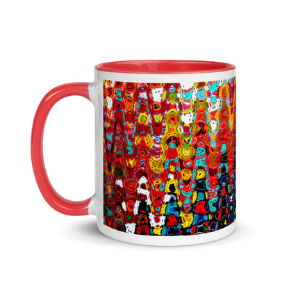 Color In 11oz Ceramic Mug - Abstract Ziggy Cones