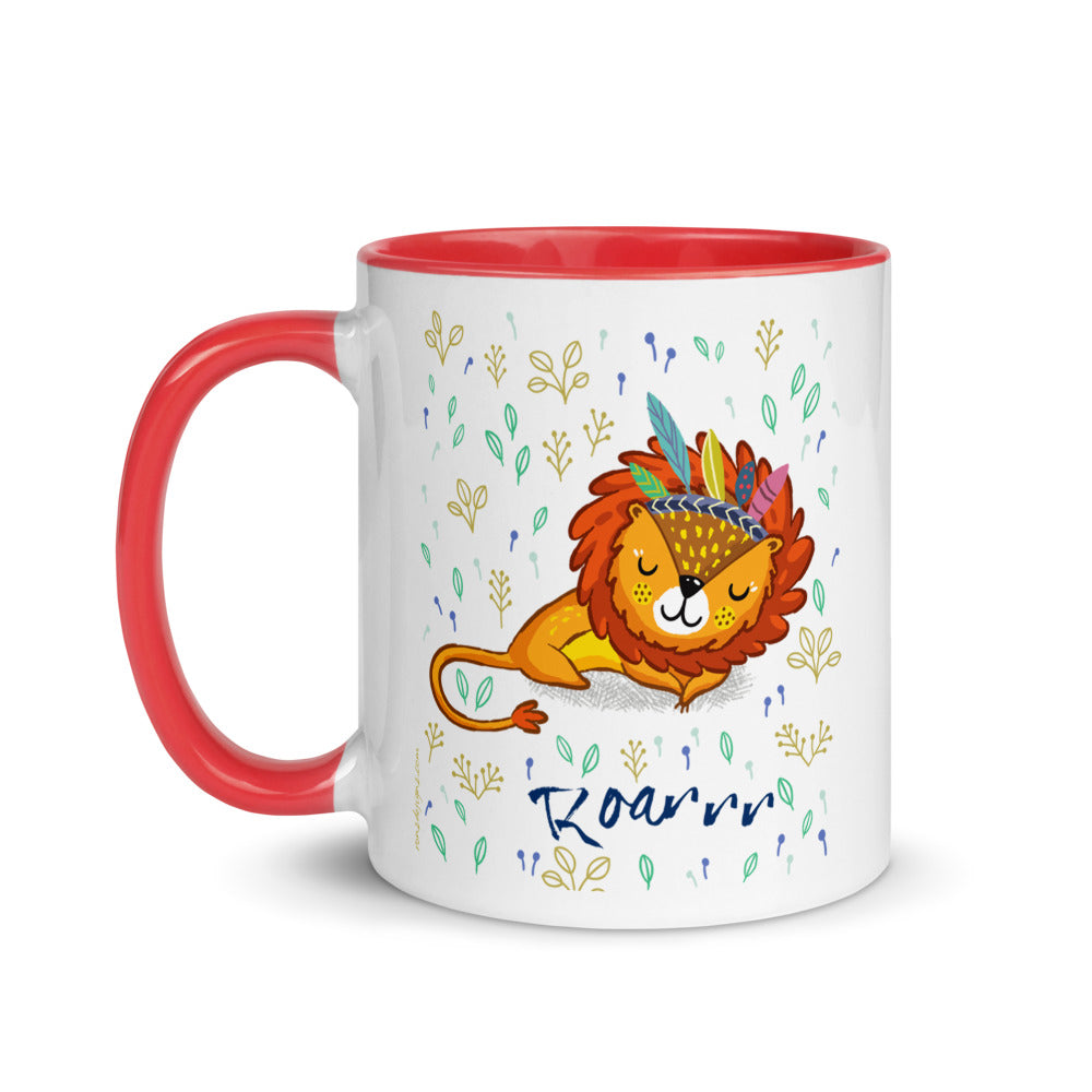 Color Inside 11oz Ceramic Mug - Roarrr