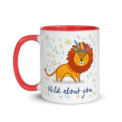 Color Inside 11oz Ceramic Mug - Wild About You