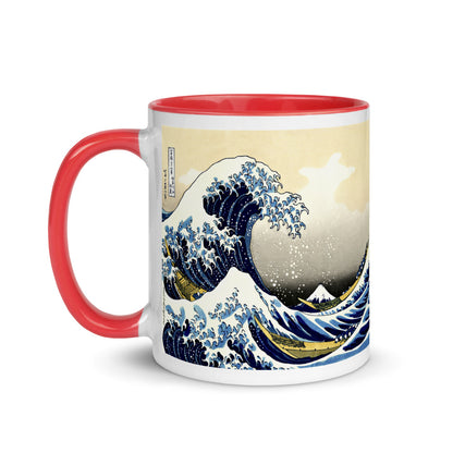 Color Inside 11oz Ceramic Mug - Hokusai - The Great Wave off Kanagawa
