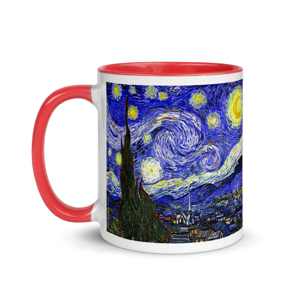 Color Inside 11oz Ceramic Mug - van Gogh: The Starry Night