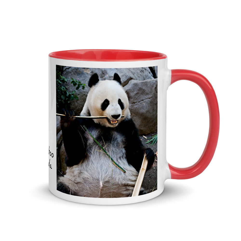 Color Inside 11oz Ceramic Mug - Bamboo Panda