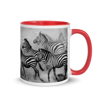 Color Inside 11oz Ceramic Mug - Zebra Dust