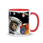 Color Inside 11oz Ceramic Mug - Kitty In Space
