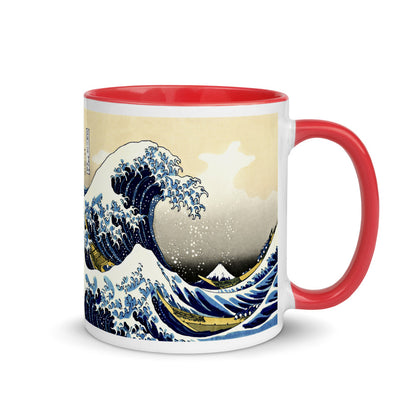 Color Inside 11oz Ceramic Mug - Hokusai - The Great Wave off Kanagawa