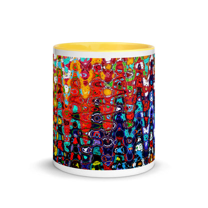 Color In 11oz Ceramic Mug - Abstract Ziggy Cones