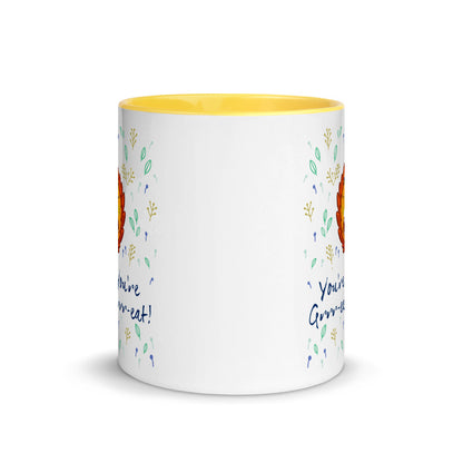 Color Inside 11oz Ceramic Mug - You're Grrr-eat!