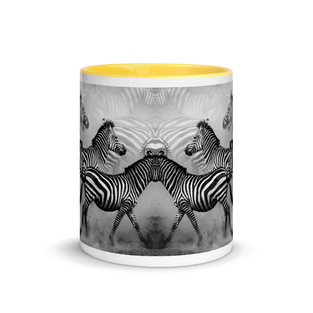 Color Inside 11oz Ceramic Mug - Zebra Dust