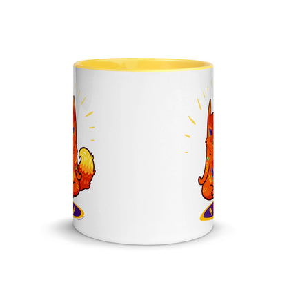 Color Inside 11oz Ceramic Mug - Enlightened Hygge Fox
