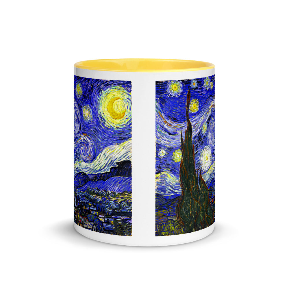 Color Inside 11oz Ceramic Mug - van Gogh: The Starry Night