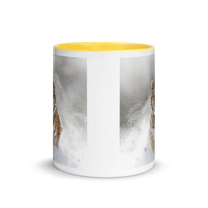 Color Inside 11oz Ceramic Mug - Snow Tiger